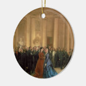 The Odeon Theater, Parijs, 1869 (olie op canvas) Keramisch Ornament (Links)