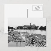 The Oder at Breslau Poland, c.1910 Briefkaart (Voorkant / Achterkant)