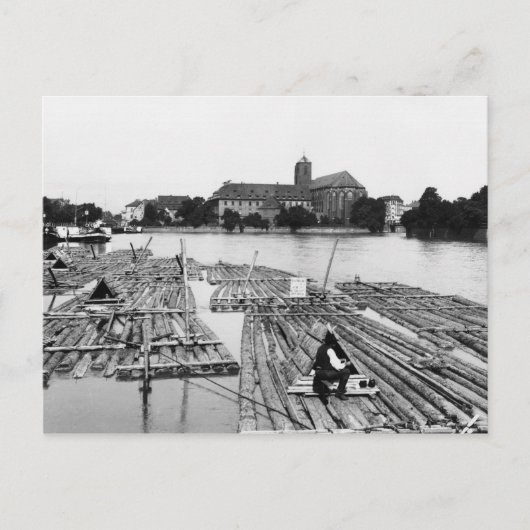 The Oder at Breslau Poland, c.1910 Briefkaart (Voorkant)