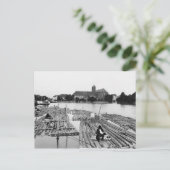 The Oder at Breslau Poland, c.1910 Briefkaart (Staand voorkant)