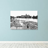 The Oder at Breslau Poland, c.1910 Canvas Afdruk (Insitu (Houten vloer))