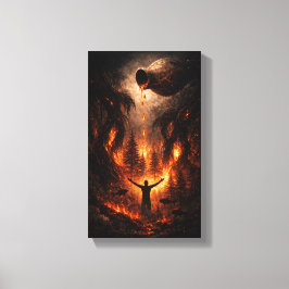 The Offering of Fire Canvas Afdruk