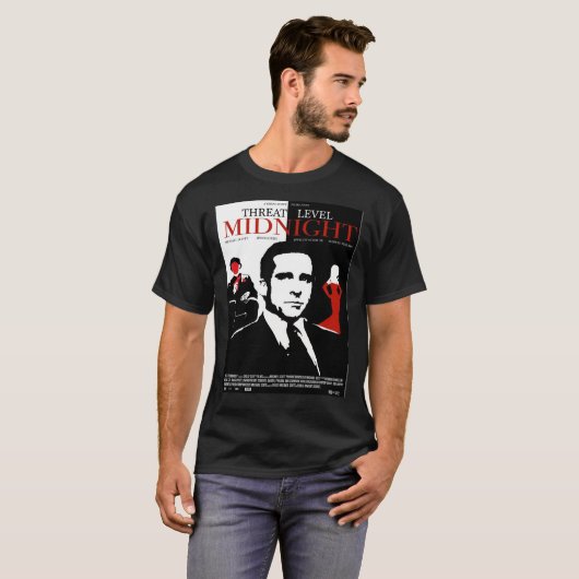 The Office Threat Level Midnight Movie Poster Post T-shirt (Voorkant volledig)