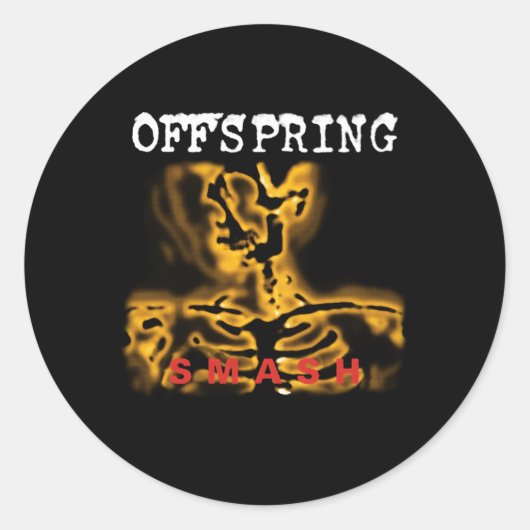 The Offspring Smash Album Ronde Sticker (Voorkant)