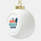 The OHIO Polka Show Snowflake Framed Ornament (Rechts)
