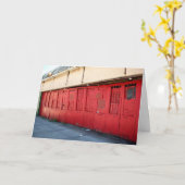 'The Old Arcade' blanco wenskaart Kaart (Gele Bloem)