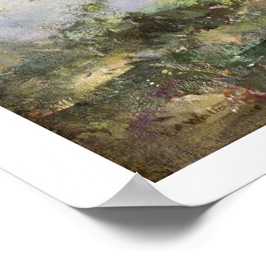 The Old Ash Tree (oil on canvas) Poster (Hoek)