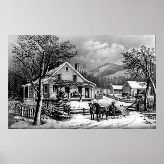 The Old Boerderij House - 1872 Poster (Voorkant)