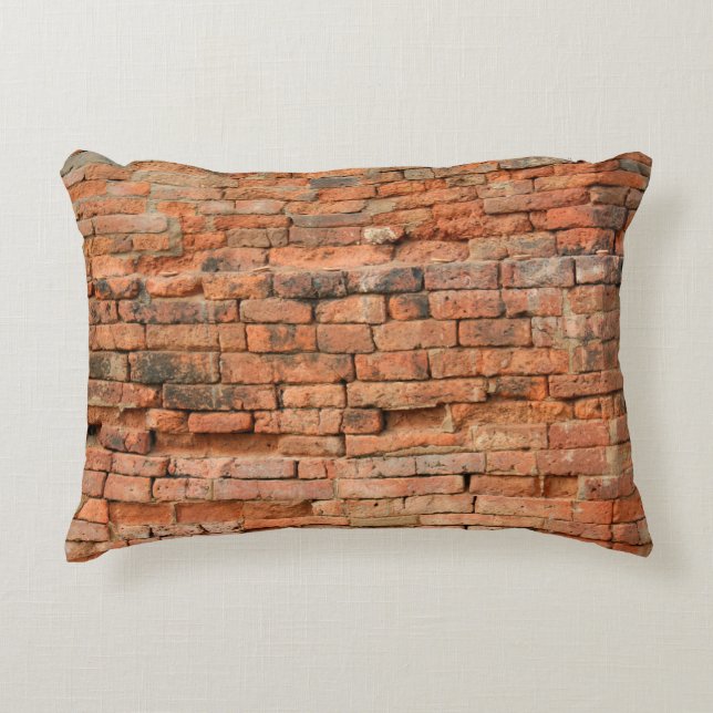 The old brick layerancier, antiek, background, b accent kussen (Voorkant)