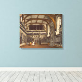 The Old Guard Chamber, The Round Tower, Windsor Ca Canvas Afdruk (Insitu (Houten vloer))