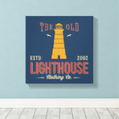 The Old Lighthouse Clothing Co. Canvas Afdruk (Insitu (Houten vloer))