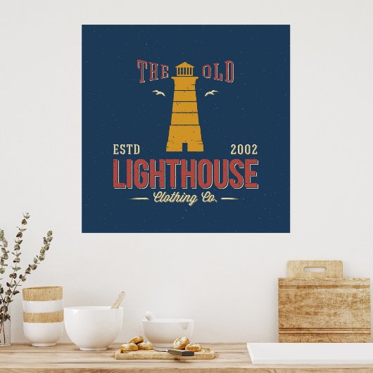 The Old Lighthouse Clothing Co. Poster (Keuken)