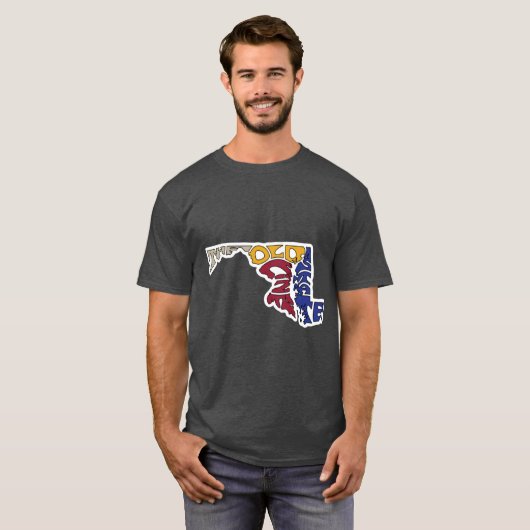 The Old Line State Maryland T-shirt (Voorkant volledig)