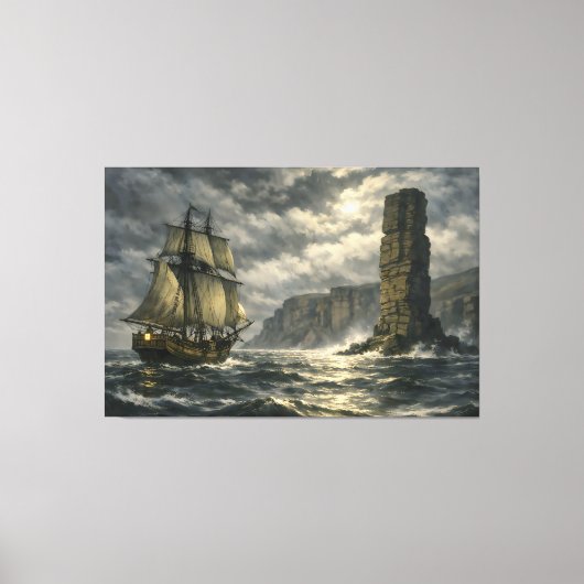 The Old Man of Hoy door BurnsInHell Canvas Afdruk (Voorkant)