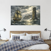 The Old Man of Hoy door BurnsInHell Canvas Afdruk (Insitu (Slaapkamer))