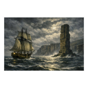 The Old Man of Hoy door BurnsInHell Perfect Poster