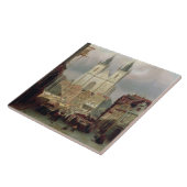 The Old Market Place in Praag, 1881 (olie op canva Tegeltje (Zijkant)