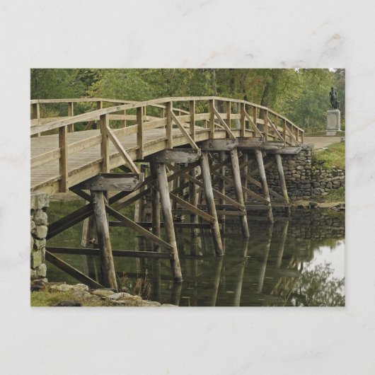 The Old North Bridge, Minute Man National Briefkaart (Voorkant)