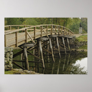 The Old North Bridge, Minute Man National Poster