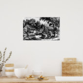 The Old Oaken Bucket - 1872 Poster (Keuken)