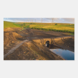 The Old Packhorse Bridge of Baitings Rechthoekige Sticker