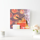 The old Red Candles Vierkante Klok (Huis)