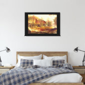 The Old Red Mill', Jasper F. Cropsey_Landscapes Canvas Afdruk (Insitu (Slaapkamer))
