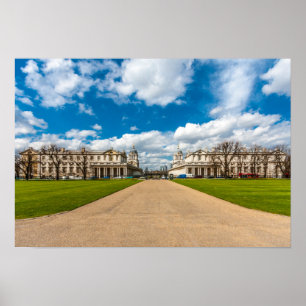 The Old Royal Naval College, Greenwich, Engeland Poster