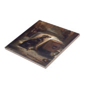 The Old Shepherd's Chief Mourner van Edwin Henry Tegeltje (Zijkant)