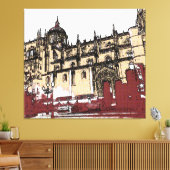 The Old Town of Salamanca University Canvas Afdruk (Insitu (Woonkamer))
