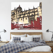 The Old Town of Salamanca University Canvas Afdruk (Insitu (Slaapkamer))