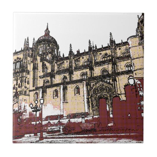 The Old Town of Salamanca University Tegeltje (Voorkant)