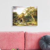 The Old Water Mill, 1790 (olie op canvas) Canvas Afdruk (Insitu (Woonkamer))