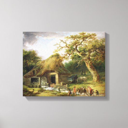 The Old Water Mill, 1790 (olie op canvas) Canvas Afdruk (Voorkant)