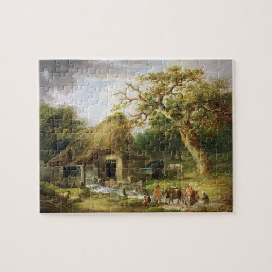 The Old Water Mill, 1790 (olie op canvas) Legpuzzel (Horizontaal)