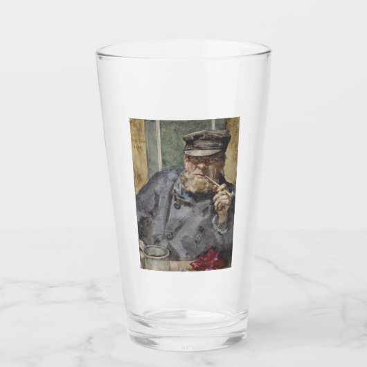 The Old Zee Dog (door Henry Scott Tuke) Glas (Voorkant)