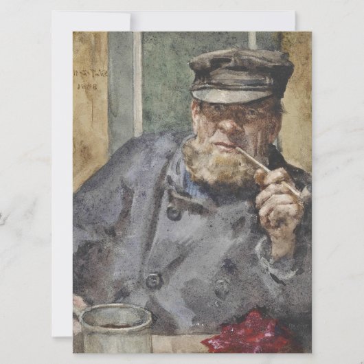 The Old Zee Dog (door Henry Scott Tuke) Kaart (Voorkant)