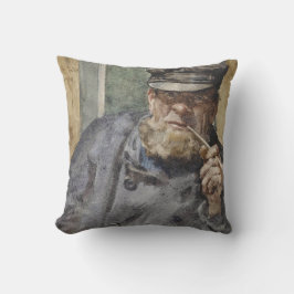 The Old Zee Dog (door Henry Scott Tuke) Kussen