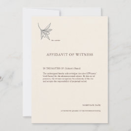 The Olive Branch- Sacrament Witness Card