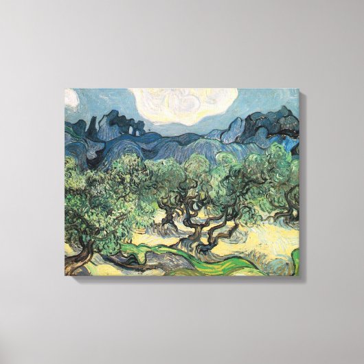 The Olive Trees,1889, Vincent van Gogh Canvas Afdruk (Voorkant)