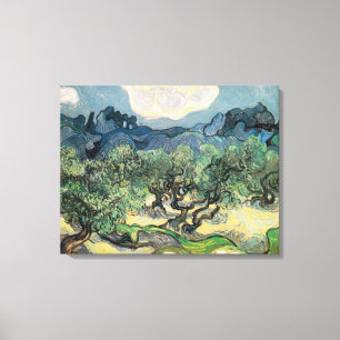 The Olive Trees,1889, Vincent van Gogh Canvas Afdruk