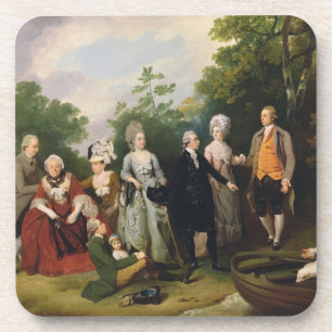 The Oliver and Ward Families in a Garden, c.1788 ( Drankjes Onderzetter