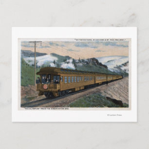 "The Olympian" Chicago, Milwaukee en St. Paul Briefkaart