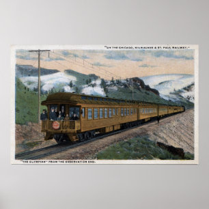 "The Olympian" Chicago, Milwaukee en St. Paul Poster