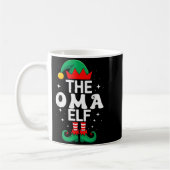 The Oma Elf Funny Christmas Matching Family Group Koffiemok (Links)