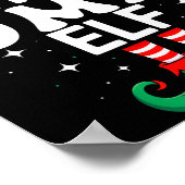 The Oma Elf Funny Christmas Matching Family Group  Poster (Hoek)