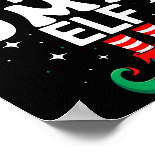 The Oma Elf Funny Christmas Matching Family Group  Poster (Hoek)