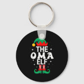 The Oma Elf Funny Christmas Matching Family Group  Sleutelhanger (Voorkant)