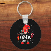 The Oma Gnome Matching Family Christmas Gnome Paja Sleutelhanger (Voorkant)