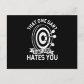 The one dart that just hates you Funnier Briefkaart (Voorkant)